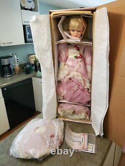 Rare Vintage Rustie Large 31 Porcelaine Doll Amore Ltd Ed W Box & Coa
