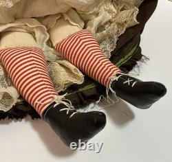 Rare poupée Comtesse Dagmar à tête en porcelaine Conta Boehme, chignon tressé en spirale et oreilles percées