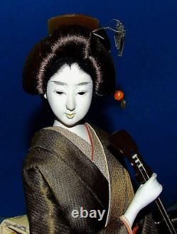 Rayons! Vintage 50's Porcelaine Japonaise 18 Geisha Doll Jouer Shaimsen