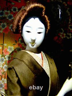 Rayons! Vintage 50's Porcelaine Japonaise 18 Geisha Doll Jouer Shaimsen