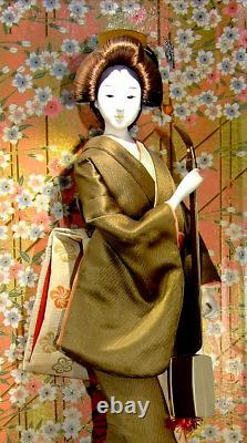 Rayons! Vintage 50's Porcelaine Japonaise 18 Geisha Doll Jouer Shaimsen