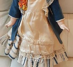 Reproduction De Collection At (andre Thuillier) Porcelaine Bisque Doll Par Jamie Englert