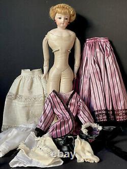 Reproduction Vintage D'antique Française 20 Fashion Doll Porcelaine Tête