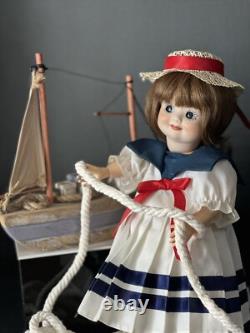 Reproduction vintage de la poupée Armand Marseille 323 aux yeux globuleux de 8 pouces avec tête en porcelaine