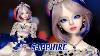 Sapphire Gemstone Repeindre Custom Ooak Doll Withdoll Olivia Dinga