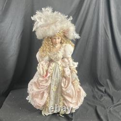 Show-Stoppers Cherilyn 28 poupée de collection en porcelaine robe rose chapeau vintage A1