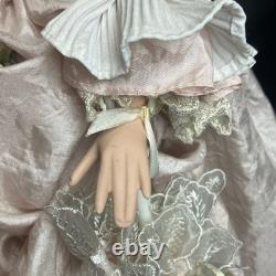 Show-Stoppers Cherilyn 28 poupée de collection en porcelaine robe rose chapeau vintage A1
