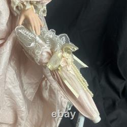 Show-Stoppers Cherilyn 28 poupée de collection en porcelaine robe rose chapeau vintage A1