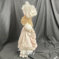 Show-Stoppers Cherilyn 28 poupée de collection en porcelaine robe rose chapeau vintage A1