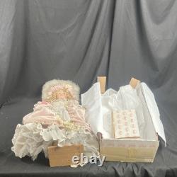 Show-Stoppers Cherilyn 28 poupée de collection en porcelaine robe rose chapeau vintage A1