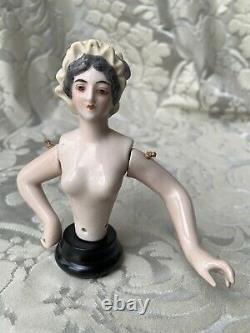 Superbe & Rare Half-doll/demi-figurine/teepuppe/pincushion Doll/henri Delcourt