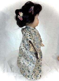 Superbe Vntg Jdk 243 Kestner Repro Porcelaine/composition Tenue Artisanale Kimono