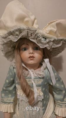 Superbe grande poupée de reproduction artisanale vintage de 1983, bébé français BRU JNE 13 de 31 pouces