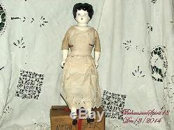 Tenue De Bras Et Jambes De Robe De Chine Ancienne Antique 16 '' Hauteur Poupée
