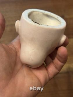 Tête de poupée en porcelaine antique jouet vintage taille 1 non signée