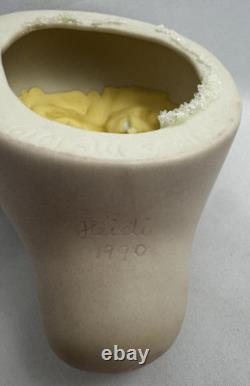 Tête de poupée vintage Heidi Phelps Réplique de poupée d'artiste Tête en porcelaine 10 1/2 PO 1990
