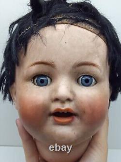 Tête de poupée vintage en porcelaine K&R Simon Halbig 126 Allemagne 56