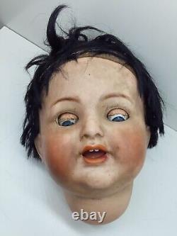 Tête de poupée vintage en porcelaine K&R Simon Halbig 126 Allemagne 56
