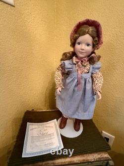 Tous les 8 poupées Vtg Little House on the Prairie Ashton Drake avec boîtes et certificats d'authenticité en parfait état