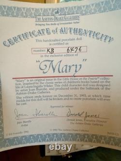 Tous les 8 poupées Vtg Little House on the Prairie Ashton Drake avec boîtes et certificats d'authenticité en parfait état