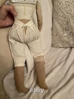 Très Rare Ancienne Sophia Smith Kestner 23 Chine Doll Antique Robe Comme Est