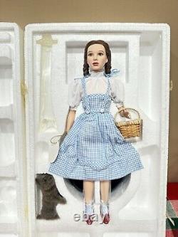 Trésors intemporels vintage Mattel DOROTHY La magie d'Oz poupée en porcelaine neuve #3