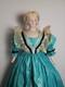 Vintage Vers Les Ann&eacute;es 40 Poup&eacute;e En Biscuit De Parian Sign&eacute;e Emma Clear Robe Bleue Cheveux D&eacute;cor&eacute;s