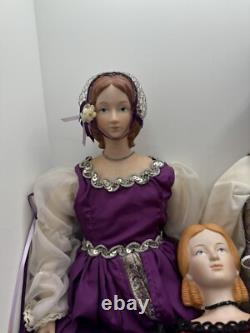 VTG 1977-1984 Poupées en porcelaine exclusives de Yield House ROMEO JULIET (Lot de 5)