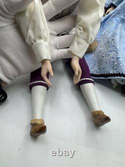 VTG 1977-1984 Poupées en porcelaine exclusives de Yield House ROMEO JULIET (Lot de 5)