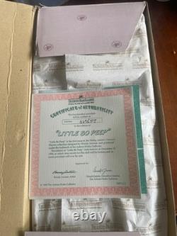 VTG 1993 Poupée en porcelaine Little Bo Peep Ashton-Drake, état neuf, dans sa boîte avec certificat d’authenticité n° 5276