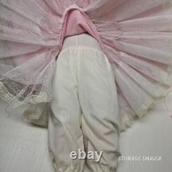 VTG Grande 2004 AEL Kathy Smith Fitzpatrick Poupée en Porcelaine Geneviève 28 Pouces de Haut