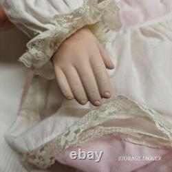 VTG Grande 2004 AEL Kathy Smith Fitzpatrick Poupée en Porcelaine Geneviève 28 Pouces de Haut