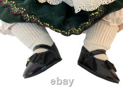 VTG Lot de 2 poupées en porcelaine Susan Wakeen 18 Alpine Hansel & Gretel A9020