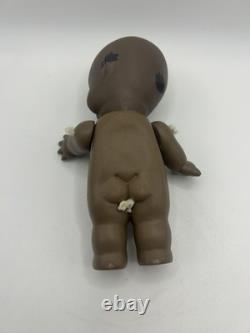 VTG RARE Poupée Bébé Kewpie Bisque Afro-Américaine Hottentot Allemande 5,5 pouces EUC