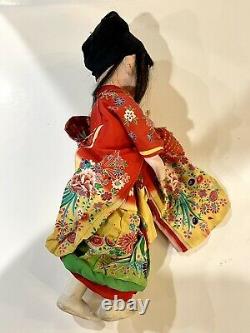 Vieille / Antique Porcelaine Fille Asiatique Folk Doll 18 Lovely