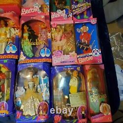 Vieille Collection De Poupées Barbie Mattel Disney 90s 20s Rare Lot 75+ Poupées Trending