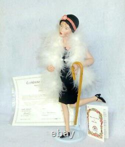 Vintage 11 Kais American Artists Signed Porcelain Flapper Doll Orig Box