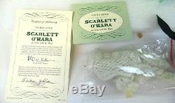 Vintage 18 Franklin Mint Scarlett O'hara Autant En Emporte Le Vent Porcelain Doll Avec Coa