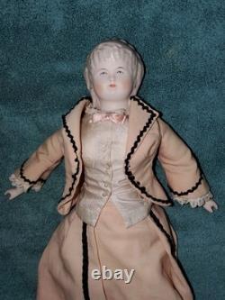 Vintage 19 1946 Poupée d’artiste ancienne en biscuit Emma Clear Parian, vêtements d’origine