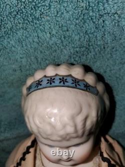 Vintage 19 1946 Poupée d’artiste ancienne en biscuit Emma Clear Parian, vêtements d’origine