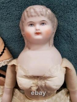 Vintage 19 1946 Poupée d’artiste ancienne en biscuit Emma Clear Parian, vêtements d’origine