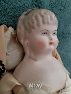 Vintage 19 1946 Poupée d’artiste ancienne en biscuit Emma Clear Parian, vêtements d’origine