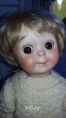 Vintage 1983 Googly Eye Boy Poupée Bisque Marqué Allemagne Marque Jdk 221 Kestner