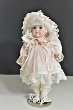 Vintage 1989 Tous Porcelain Doll Baby Girl Artiste Phyllis Parkins Signé 9 1/2