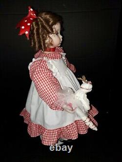 Vintage 1991 Dianna Effner 22 Emily Doll Expressions Red Dress Vichy