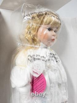 Vintage 1997 Adelco Trésors Poupée en porcelaine 16 AD-2036 Veronica Blonde Scellée