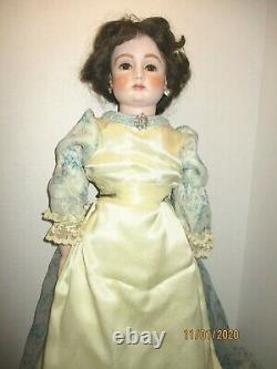 Vintage 24-25 Reproduction Français Charmante Polly Mann Doll Bisque/ Cloth 1955