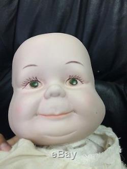 Vintage 3 Face Baby Doll 20 Porcelaine
