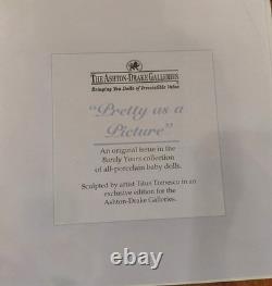 Vintage Ashton Drake Picture Perfect Miniature (11) poupées + ornements dans support en bois