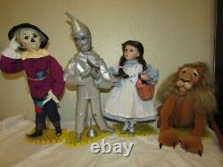 Vintage Ashton Drake Wizard Of Oz Lot Porcelaine Doll Set Complet Nib